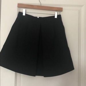 Black Fit and flare skirt